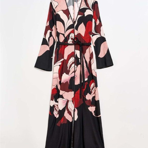 Billy Reid Winter Rose Maxi Cocktail Dress - Picture 1 of 6